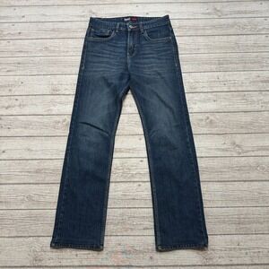 Y2K Levi's 513 Jeans Men's 30x34 Blue Dark Wash Denim Classic Fit Straight Leg
